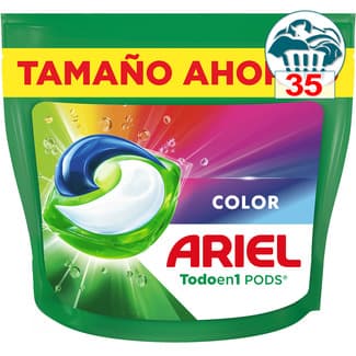 Detergente cápsulas Color Todo en 1 Pods bolsa 35 cápsulas -