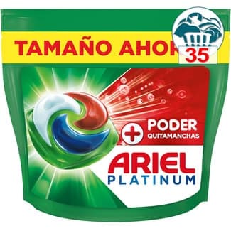 Detergente cápsulas Extra Poder Quitamanchas Todo en 1 Pods bolsa 35 cápsulas -