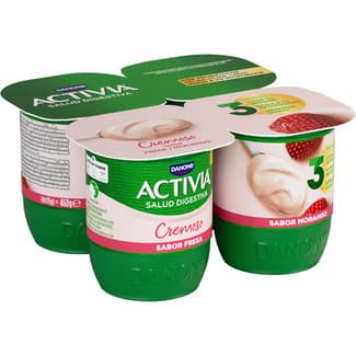 Bífidus cremoso sabor fresa sin gluten pack 4 unidades 115 g -