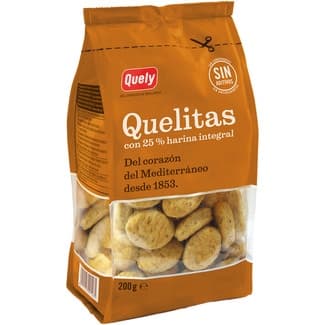 Quelitas galletas integrales 100% natural bolsa 200 g -