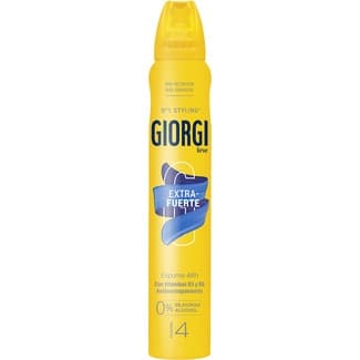 Espuma Fijación Extrafuerte Anti encrespamiento Hidratación 24 h Fijación 4 spray 250 ml 0% Siliconas y Alcohol -