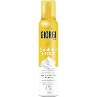 Sublime Cream espuma en crema rizos definidos antiencrespamiento fijación 5 0% alcohol spray 200 ml -