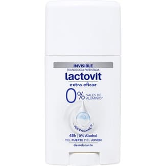 Desodorante en stick Extra Eficaz 0% sales de aluminio 24h envase 60 ml -