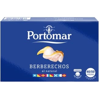 Berberechos al natural pequeños 40-50 piezas lata 63 g neto escurrido -