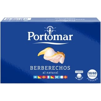 Berberechos al natural pequeños 50-60 piezas lata 63 g neto escurrido -