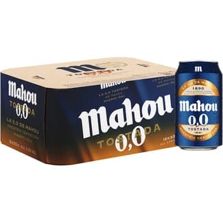 Cerveza tostada sin alcohol pack 12 latas 33 cl -