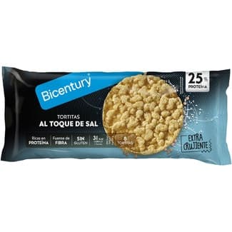 Tortitas proteicas al punto de sal sin gluten 8 unidades bolsa 70 g -