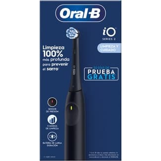Cepillo dental eléctrico negro iO2 caja 1 unidad -
