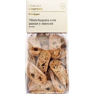 Mini chapata con pasas y nueces envase 120 g -