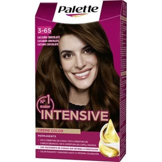 Tinte Intensive Creme Color permanente castaño chocolate nº 3.65 caja 1 unidad cuidado nutritivo con micro-aceites -