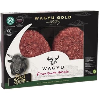 Burger meat de vacuno de raza Wagyu sin gluten 2 unidades bandeja 300 g -