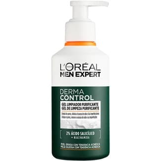 Derma Control gel limpiador purificante para piel grasa con tendencia acnéica dosificador 260 ml -