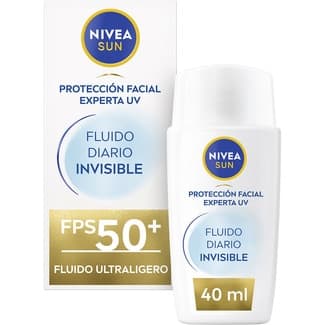 Crema facial solar Fluido Diario Invisible SPF-50+ tubo 40 ml -
