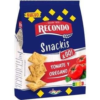 Snackis & Go! snacks de pan con tomate y orégano bolsa 90 g -