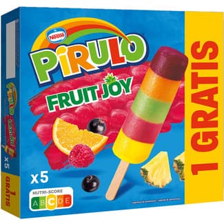 Fruit Joy helado sabor frutas 3 unidades + 1 gratis estuche 325 ml -