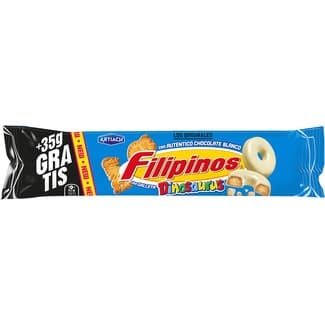 Roscos de galleta con chocolate blanco y galleta Dinosaurus envase 118 g -