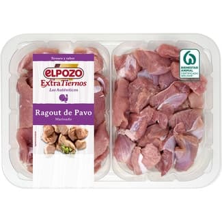 Extratiernos ragout de pavo marinado peso aproximado bandeja 500 g -