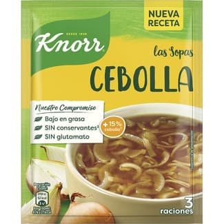 Sopa de cebolla sobre 50 g -