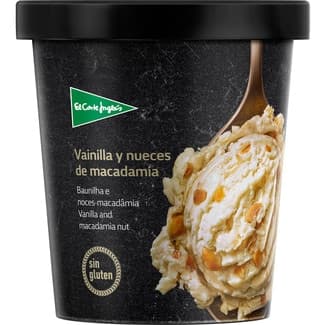Helado de vainilla y nueces de macadamia sin gluten tarrina 500 ml -