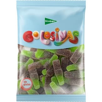 Botellitas de goma sabor cola sin gluten bolsa 200 g -