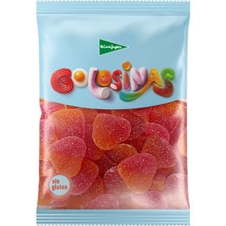 Corazones de goma sabor melocotón sin gluten bolsa 200 g -