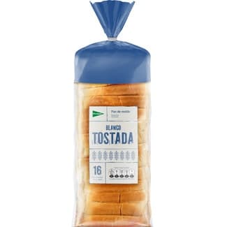 Pan de molde blanco especial tostadas 16 rebanadas bolsa 820 g -