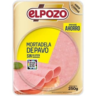 Mortadela de pavo maxi en lonchas sin gluten envase 225 g -