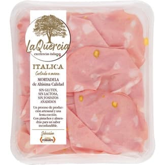 Mortadela en lonchas cortado a mano Italica sin gluten sin lactosa envase 120 g -