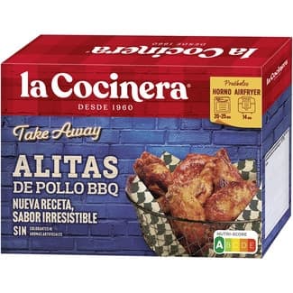 Take away alitas de pollo BBQ envase 300 g -