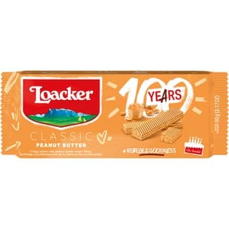 Classic galletas de barquillo rellenas de crema cacahuete paquete 90 g -