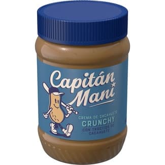 Crema de cacahuete crujiente con trocitos de cacahuete tarro 500 g -