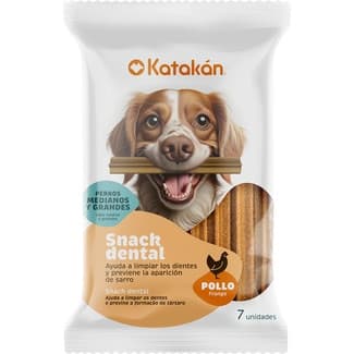 Snack dental para perros medianos y grandes pollo 7 bolsa 25 g -