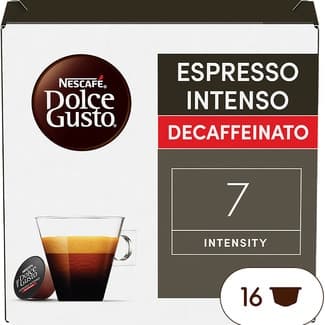 Café espresso intenso descafeinado intensidad 7 estuche 16 cápsulas -