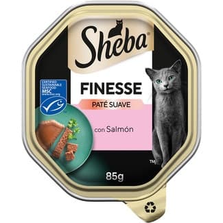 Comida húmeda para gatos adultos Finesse sabor salmón tarrina 85 g -