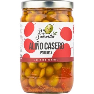 Aceiunas verdial partidas aliñadas tarro 1 kg -