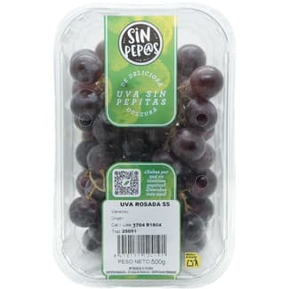 Uva rosada sin semilla tarrina 500 g -