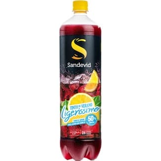Tinto de verano ligerissimo al limón sin azúcares añadidos botella 1,5 l -