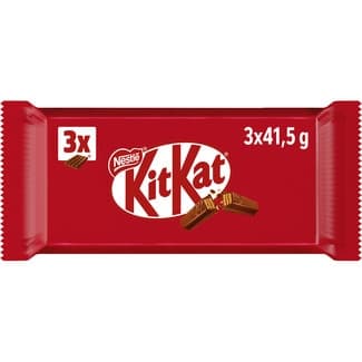 Barritas de galleta recubiertas de chocolate con leche envase 3 unidades -