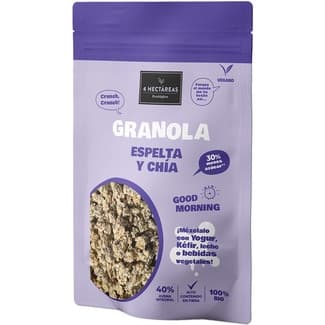 Granolas de avena y espelta con chía ecológicas y veganas 30% - azúcares bolsa 275 g -