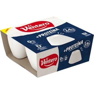 Queso fresco + proteína 0% m.g. con vitamina D pack 4 x 62,5 g 250 g -