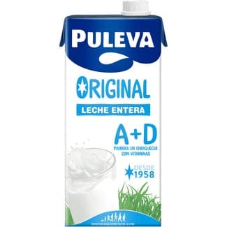 Leche entera original con vitamina A+D brik 1 l -