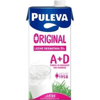 Leche desnatada Original con vitamina A+D brik 1 l -