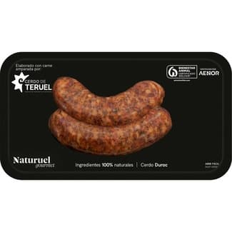 Gourmet chorizo criollo 50% Duroc IGP cerdo de Teruel envasado al vacío envase 210 g -