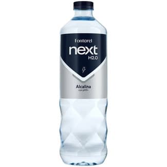 Agua mineral natural alcalina con pH 9+ botella 1 l -