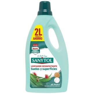 Limpiador desinfectante sin lejía para todo tipo de superficies botella 2 l -