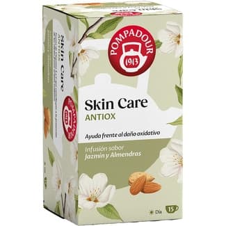 Infusión Skin Care Antiox sabor a jazmín y almendras estuche 15 bolsitas -