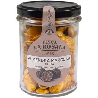 Almendras marconas tostadas con trufa sin gluten, sin lactosa veganas tarro 90 g -
