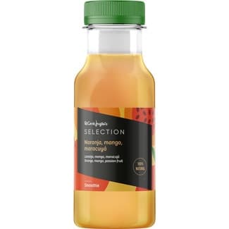 Smoothie de naranja, mango y maracuyá 100% natural botella 250 ml -