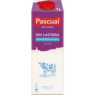 Leche semidesnatada sin lactosa brik 1 l -