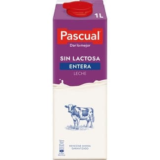 Leche entera sin lactosa brik 1 l -